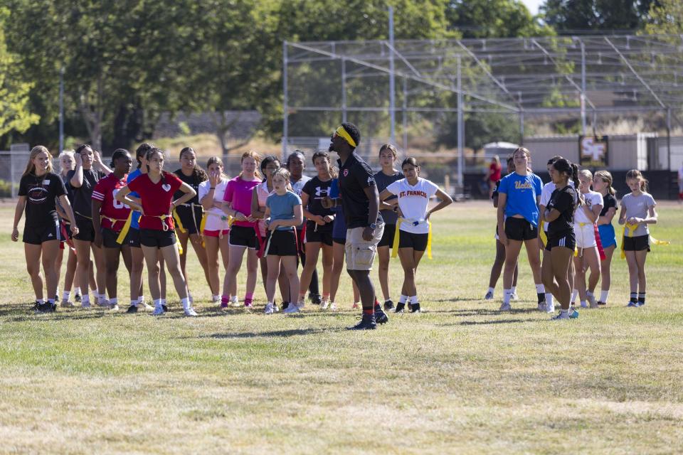 Flag Football. St. Francis Catholic High School Sacramento, CA