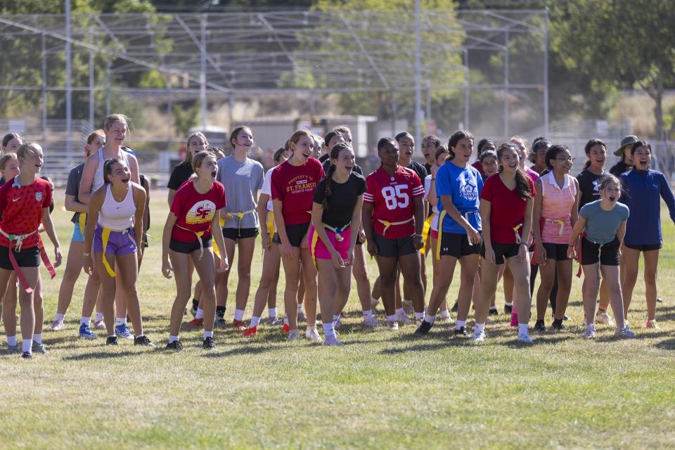 Flag Football. St. Francis Catholic High School Sacramento, CA