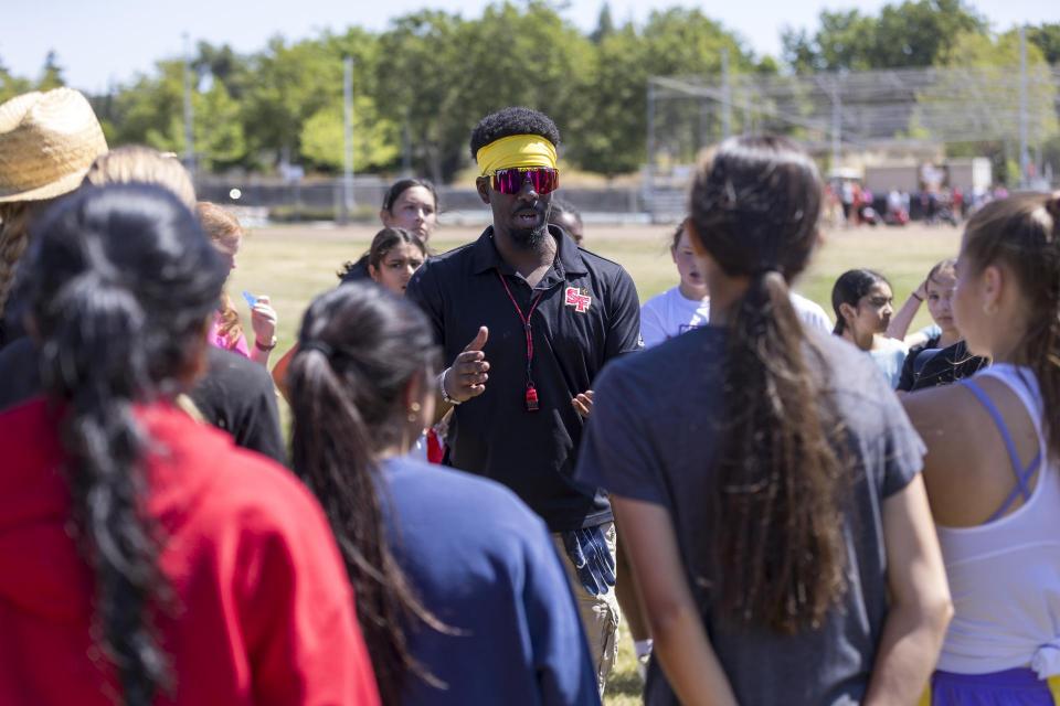 Flag Football. St. Francis Catholic High School Sacramento, CA