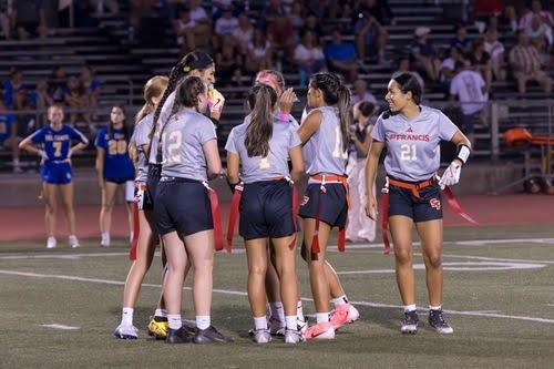 Flag Football. St. Francis Catholic High School Sacramento, CA