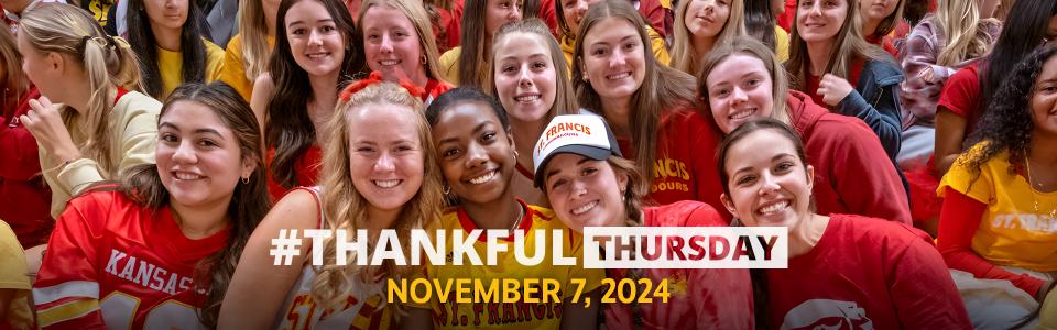 Thankful Thursday: November 7, 2024. St. Francis Catholic High School Sacramento, CA