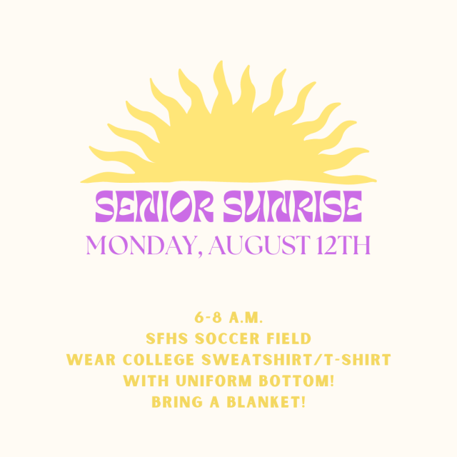 Senior Sunrise 2024. St. Francis Catholic High School Sacramento, CA.