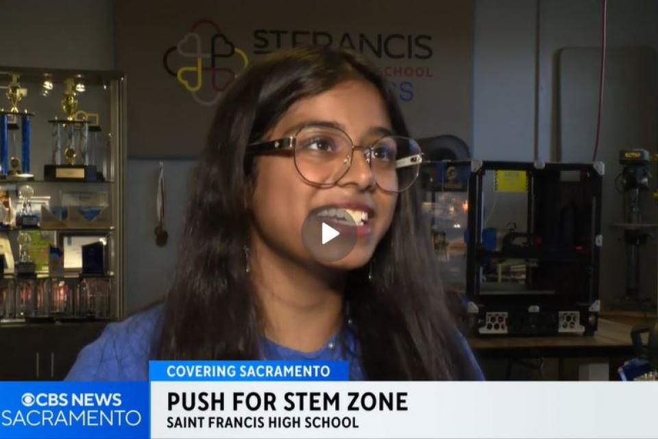 Sacramento high school aims to further STEM education with new robotics lab. St. Francis Catholic High School Sacramento, CA. 