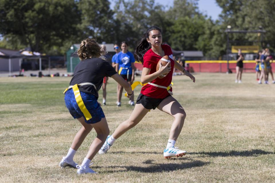 Flag Football. St. Francis Catholic High School Sacramento, CA