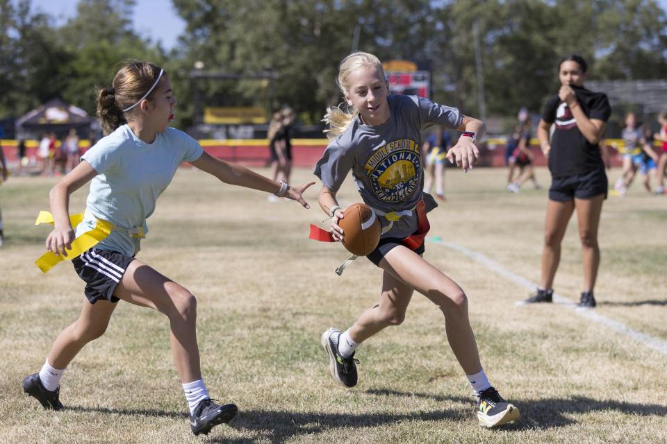 Flag Football. St. Francis Catholic High School Sacramento, CA