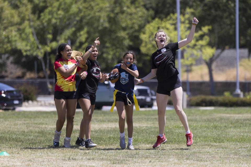 Flag Football. St. Francis Catholic High School Sacramento, CA