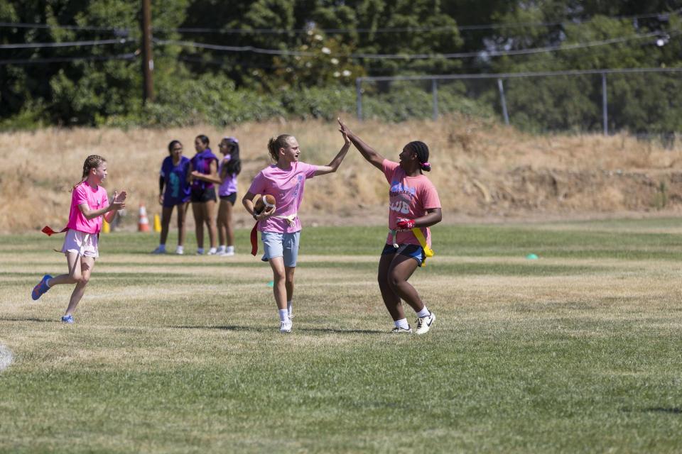 Flag Football. St. Francis Catholic High School Sacramento, CA