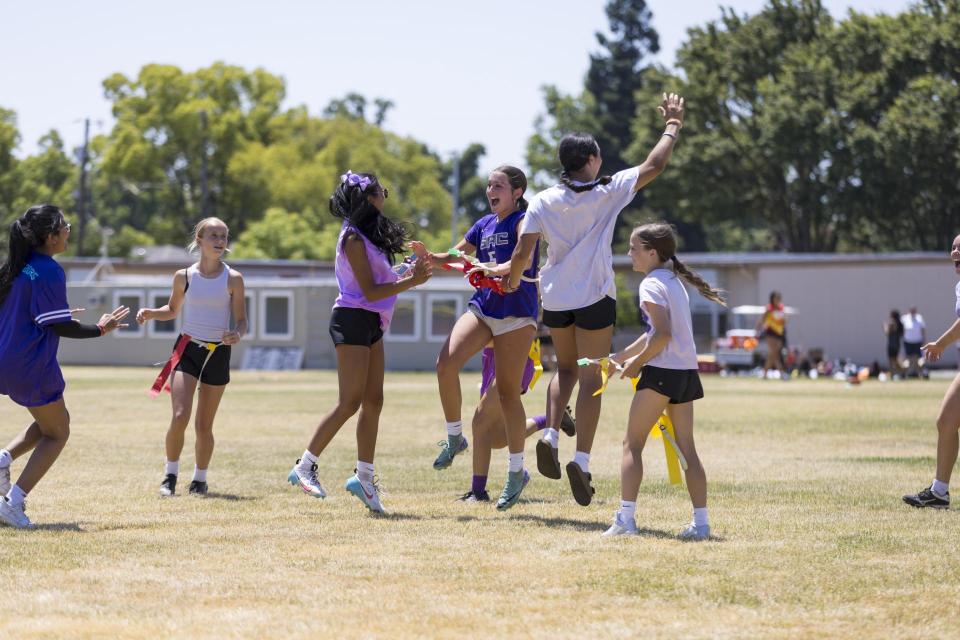 Flag Football. St. Francis Catholic High School Sacramento, CA